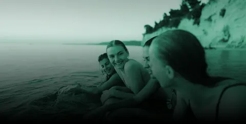 teenagers enjoying nature after treatment