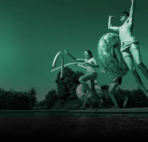 Teenagers outside enjoying life after nuss procedure